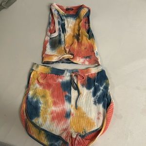 Tie dye two piece set